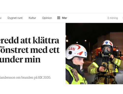 Sydsvenskan skriver om branden på KK